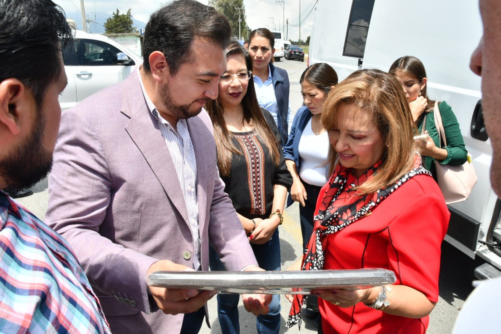Trabajando en equipo llegarán más obras a Huamantla: Salvador Santos Cedillo